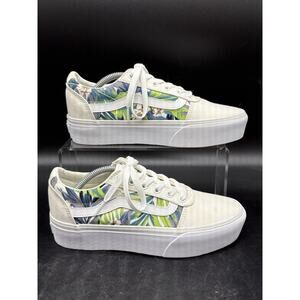 Vans Off The Wall Women’s Ward Platform Shoes Size 7 Paradise Floral Sneaker
